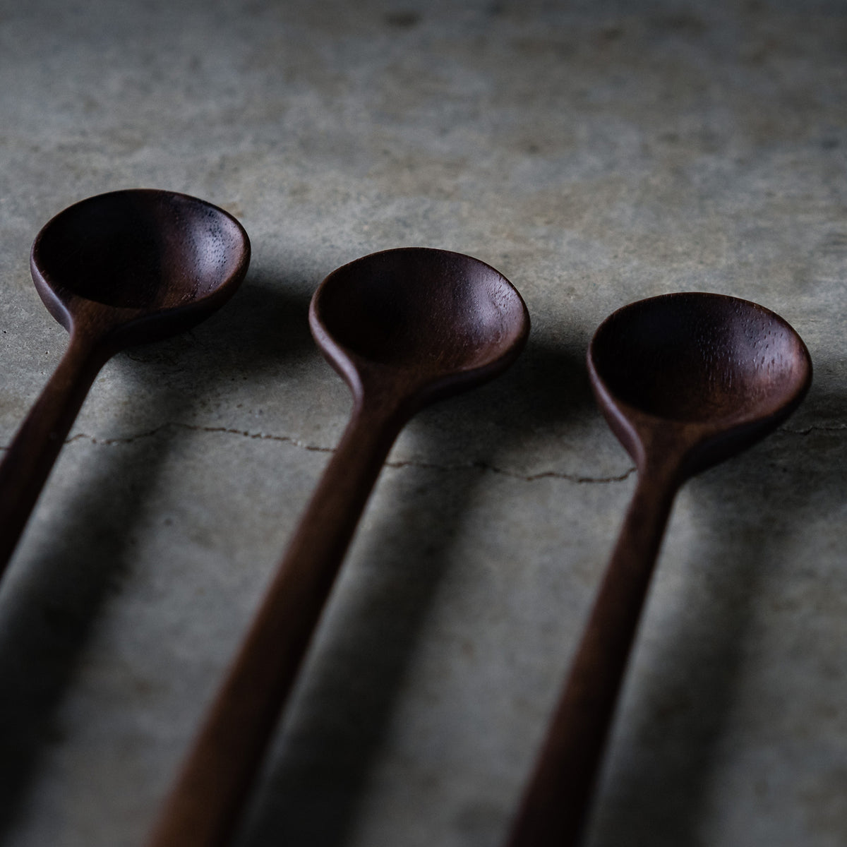 Black Walnut Condiment Spoon