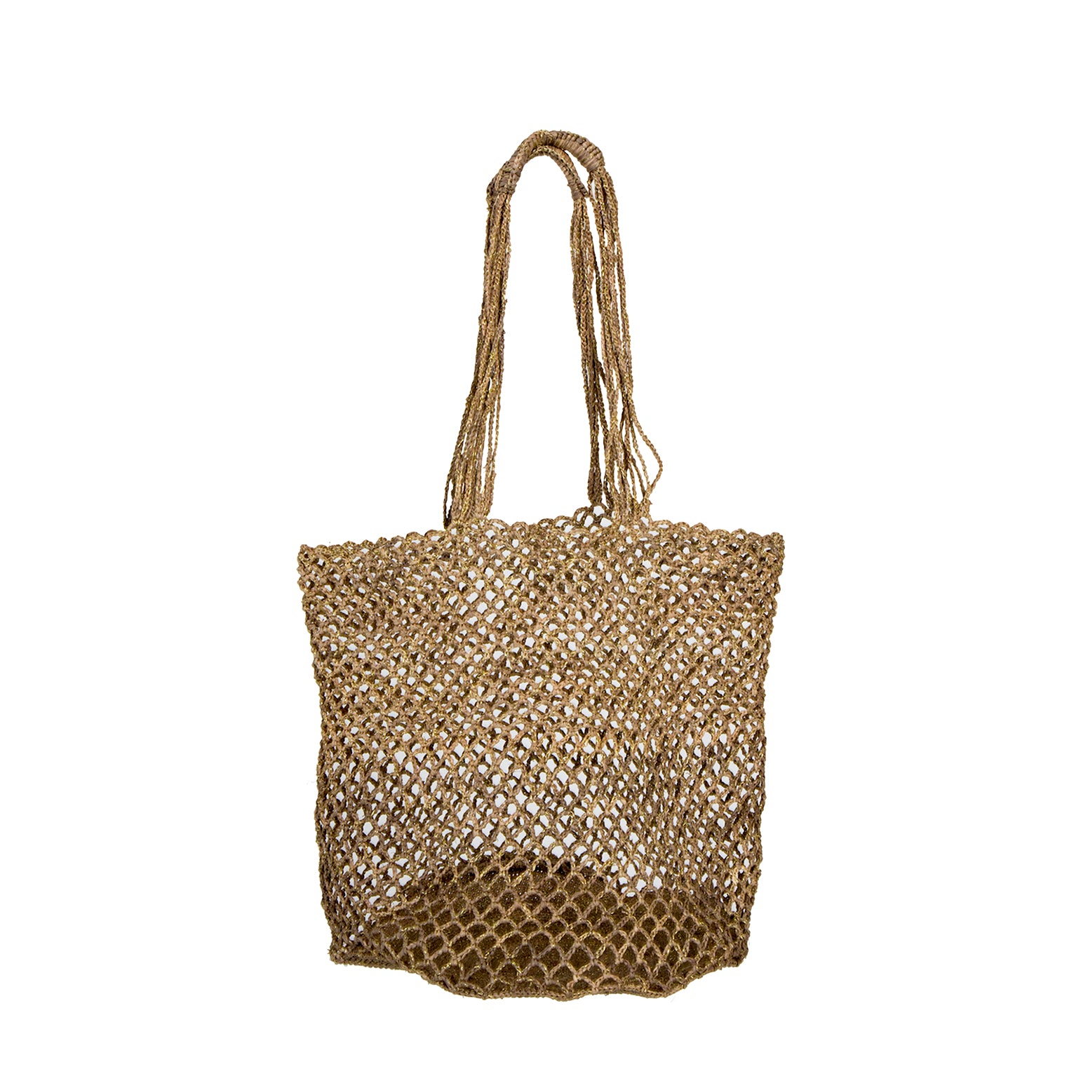 Holly Bag - Tea/gold